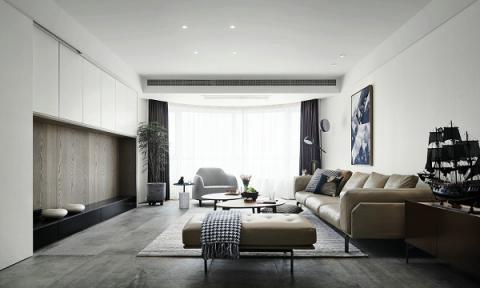 金恒德時代金悅--90平米現代簡約裝飾效果圖