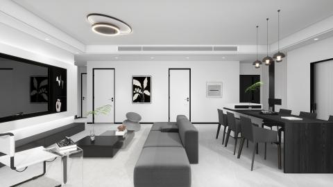 頤湖題院現(xiàn)代黑白灰